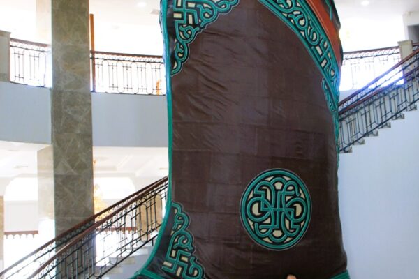 Giant Mongolian Boots in Genghis Khan Statue Complex