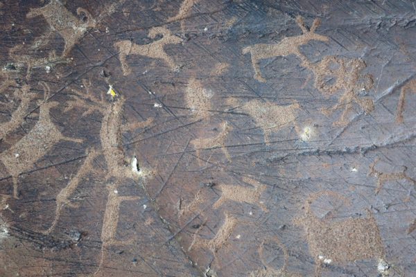 petroglyphs in Altai tavan bogd