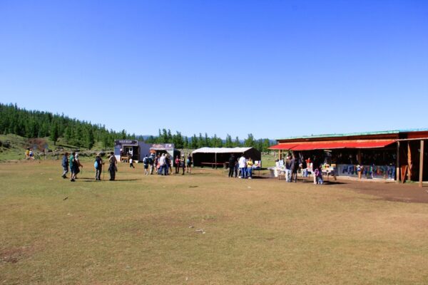 Local Merchants Counters in the behind of the crater