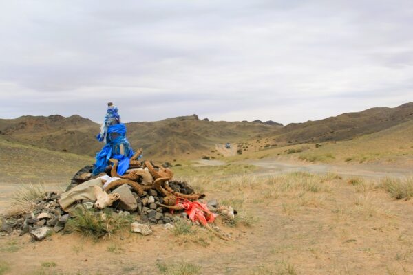 Ovoo in Gurvan Saikhan Mountain