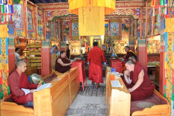 Enchanting monks in Erdene Zuu