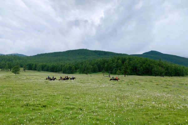 Horse back riding in Mongolia