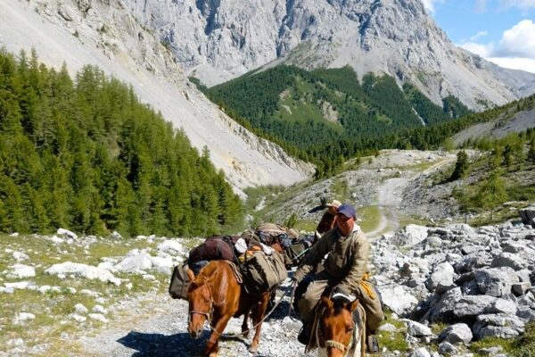 Horseback riding in Khovsgol Lake NP