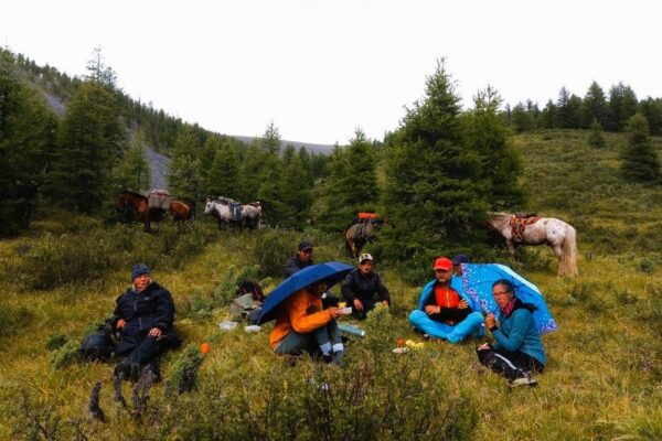 Horseback riding in Khovsgol Lake NP