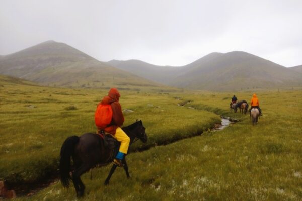 Horseback riding in Khovsgol Lake NP